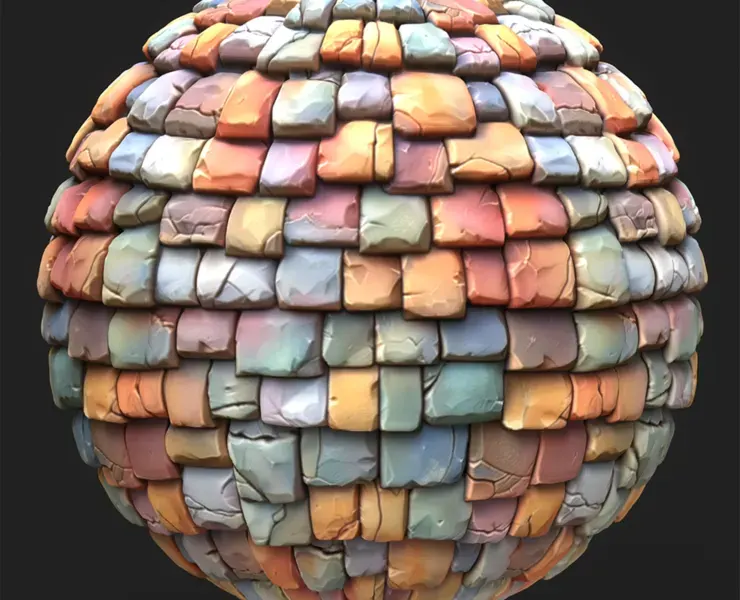 Stylized Roof Seamless Texture