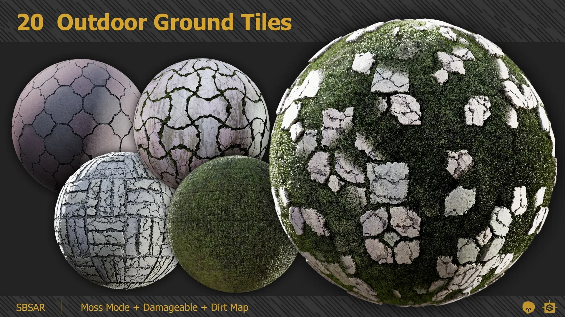 20 Outdoor Ground Tiles