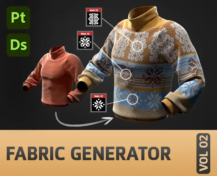 Fabric Generator - Fully Adjustable Material (SBSAR+SBS) + 15 Free Alpha