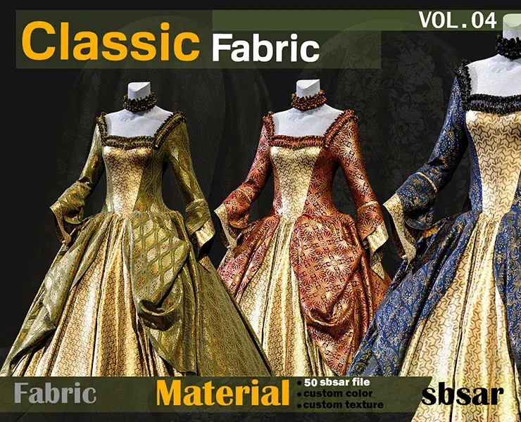 Classic Fabric Material -SBSAR  -custom color -custom fabric texture -VOL 04