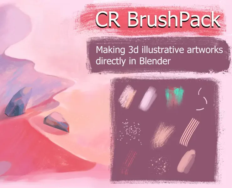 CR illustrative brush set for blender (It is free with my course)
