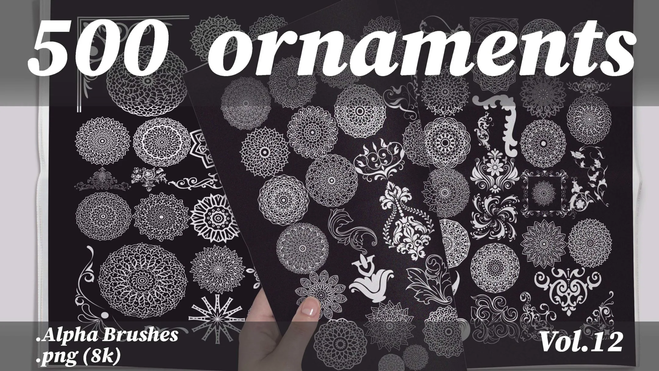 500 ornaments png (8k) vol.12