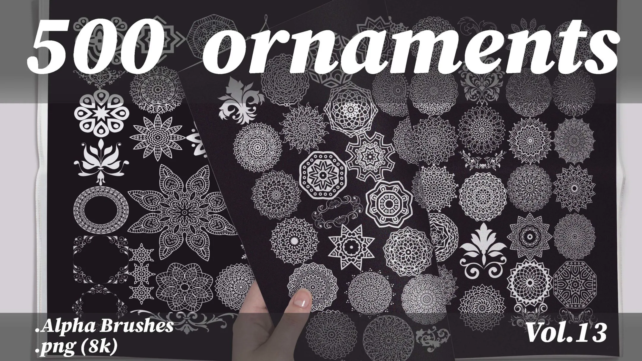 500 ornaments png (8k) vol.13