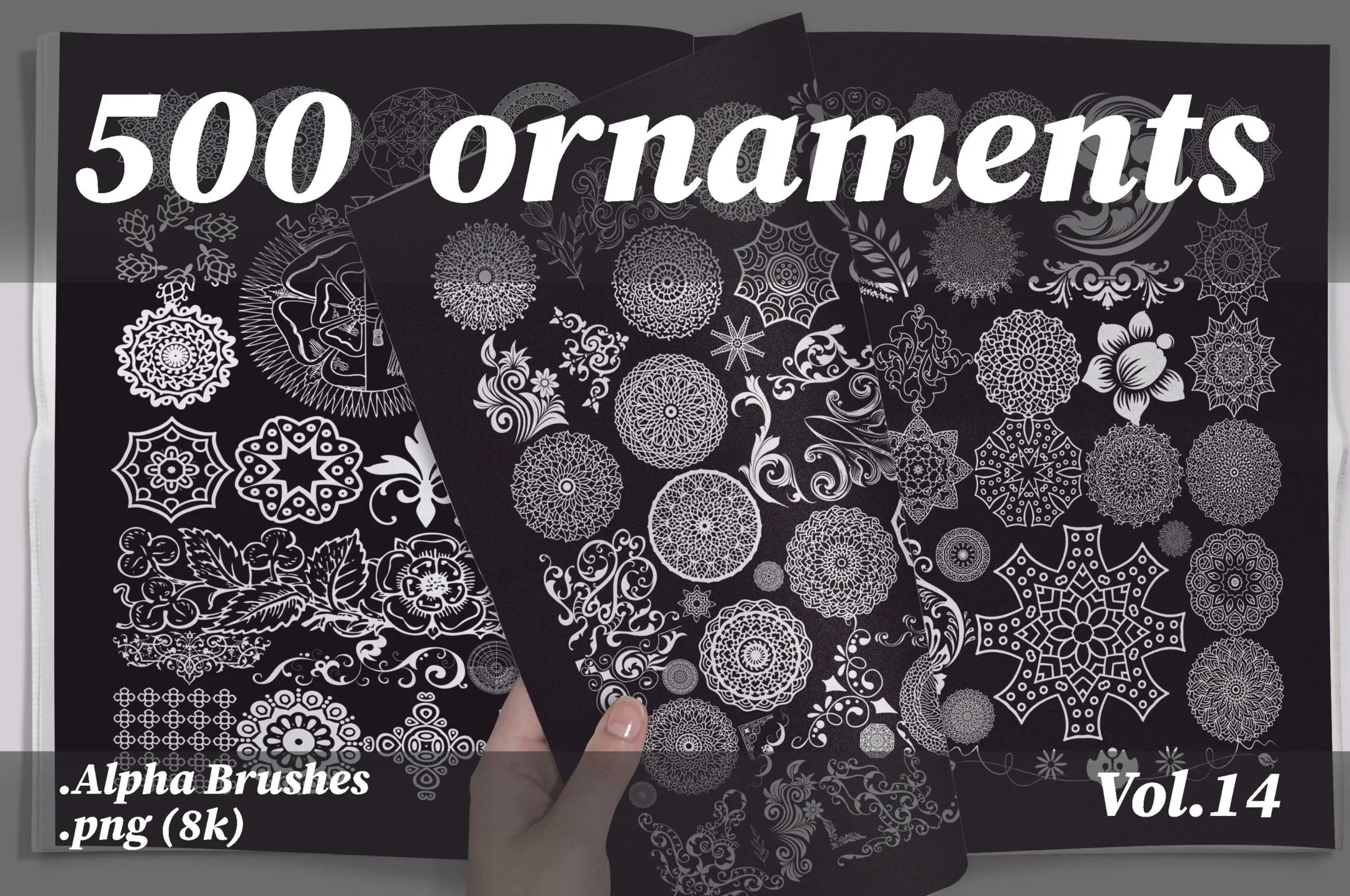 500 ornaments png (8k) vol.14