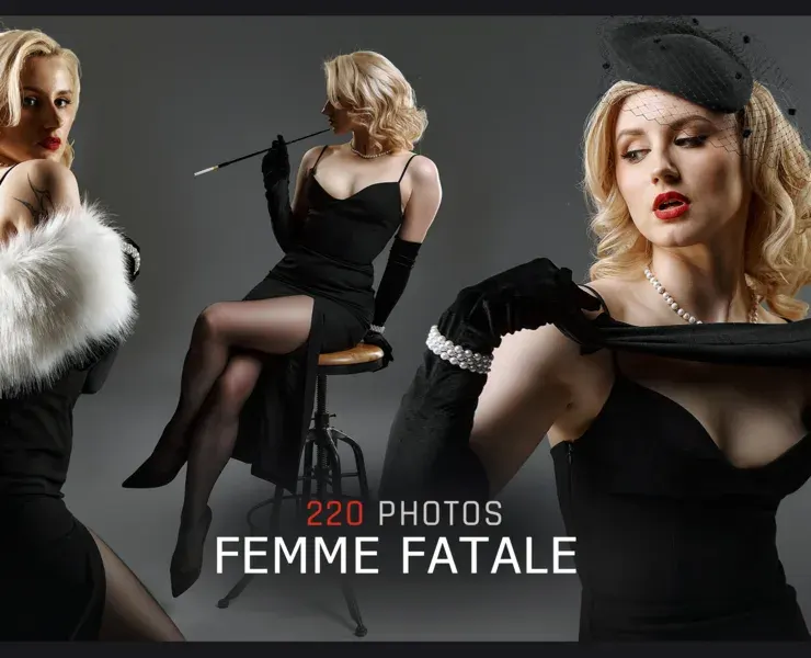 Femme Fatale Noir Vintage Style | Reference Pack