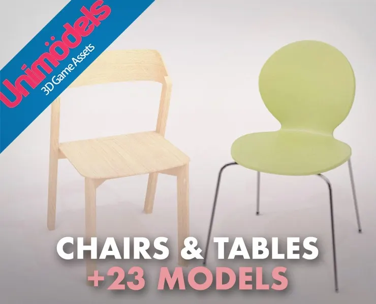 Unimodels Chairs & Tables Vol. 1 for Unity