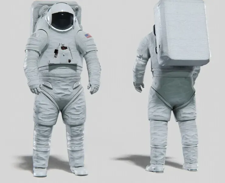 XEMU Artemis Astronaut Spacesuit Rigged