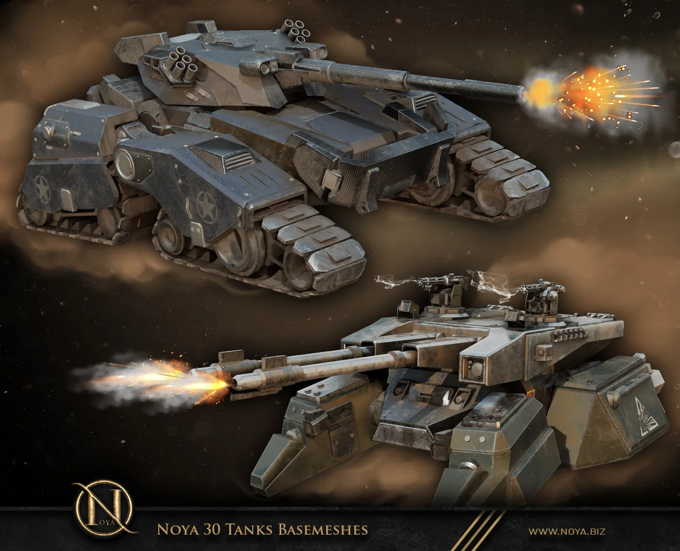 Noya 30 Tanks Basemeshes