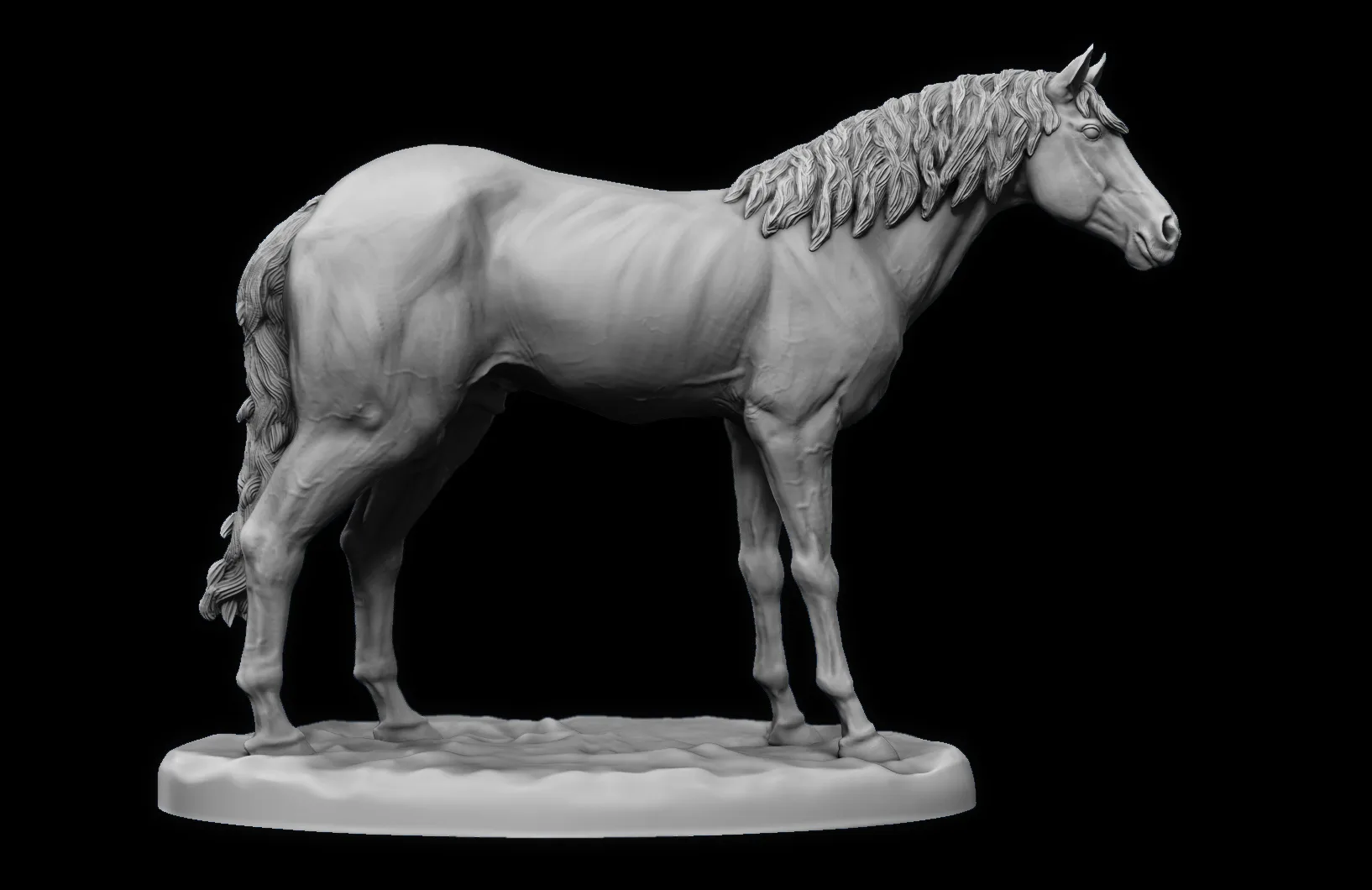 Tabletop Horse - RPG miniature ready for printing