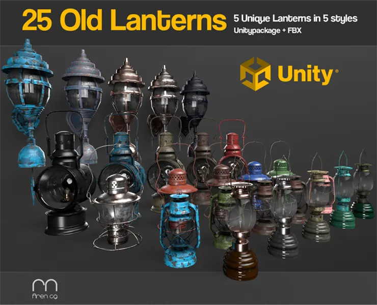 Aren Old Lanterns - Unity package