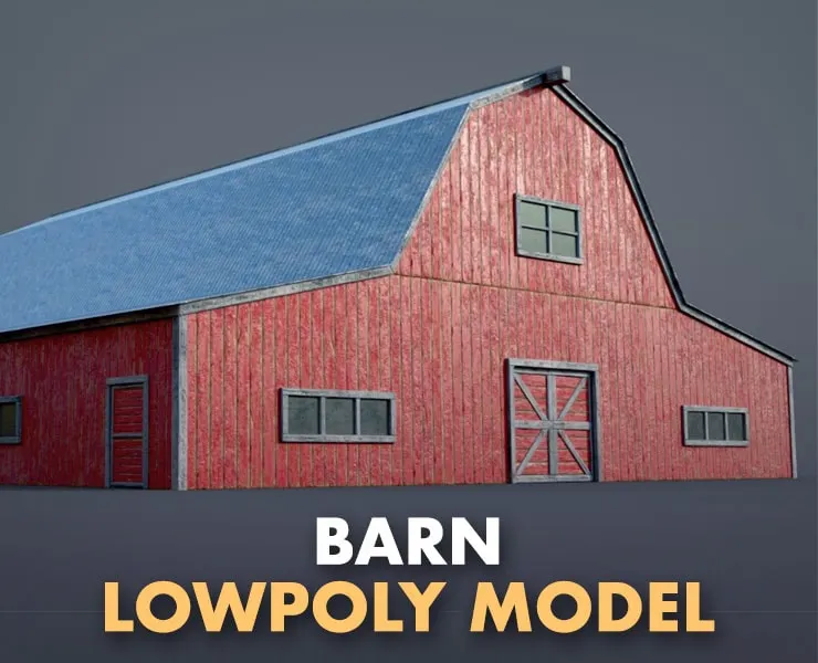 Lowpoly Barn
