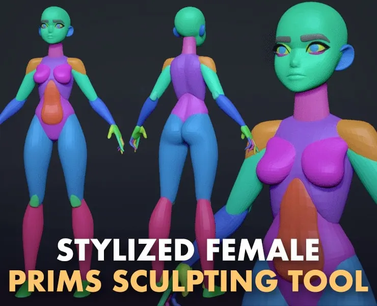 Stylized Female Prims Sculpting Tool