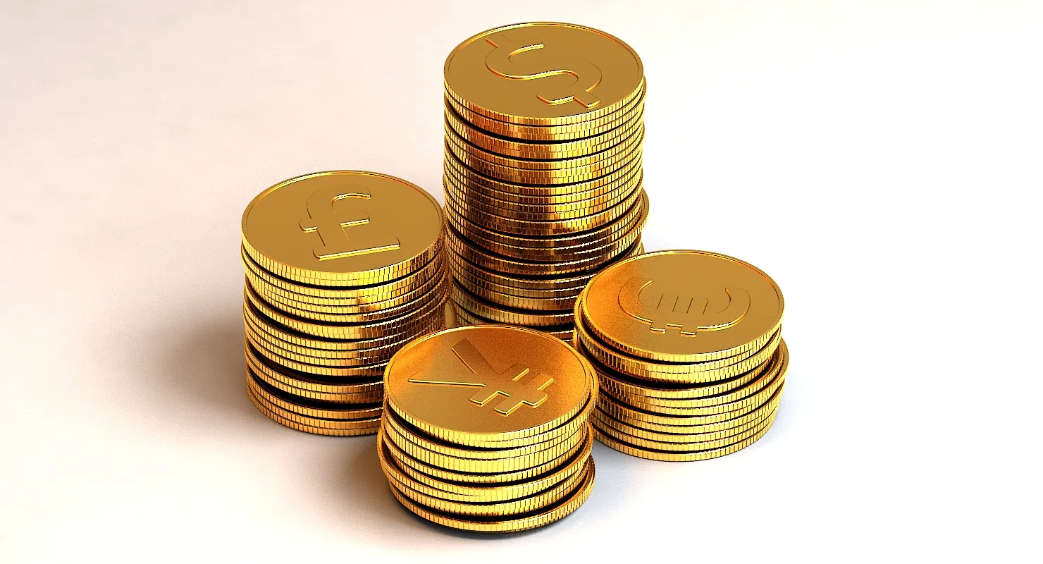 3D Gold Coins