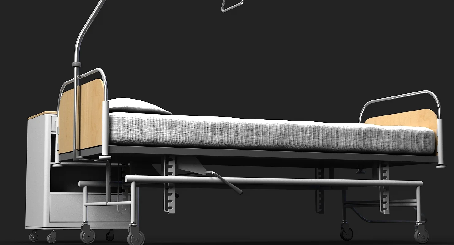 3D Hospital Bed