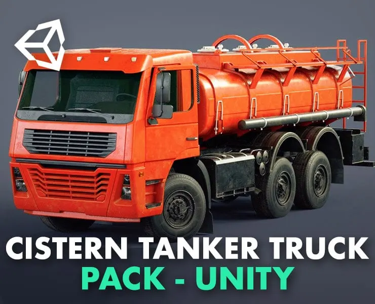 Cistern Tanker Truck Pack - Unity3D