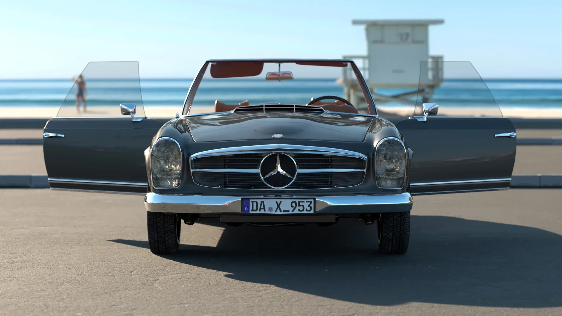 Mercedes benz 280SL_Pagoda (Rigged)