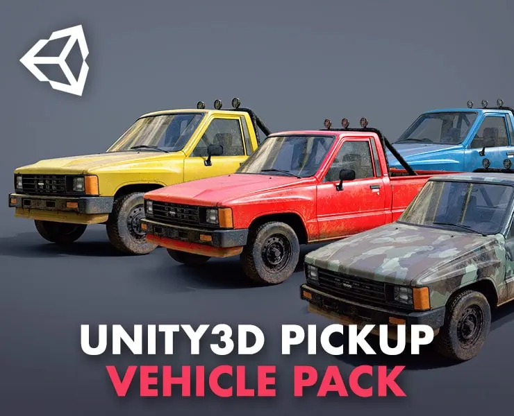 Unity3D Pickup Vehicle Pack