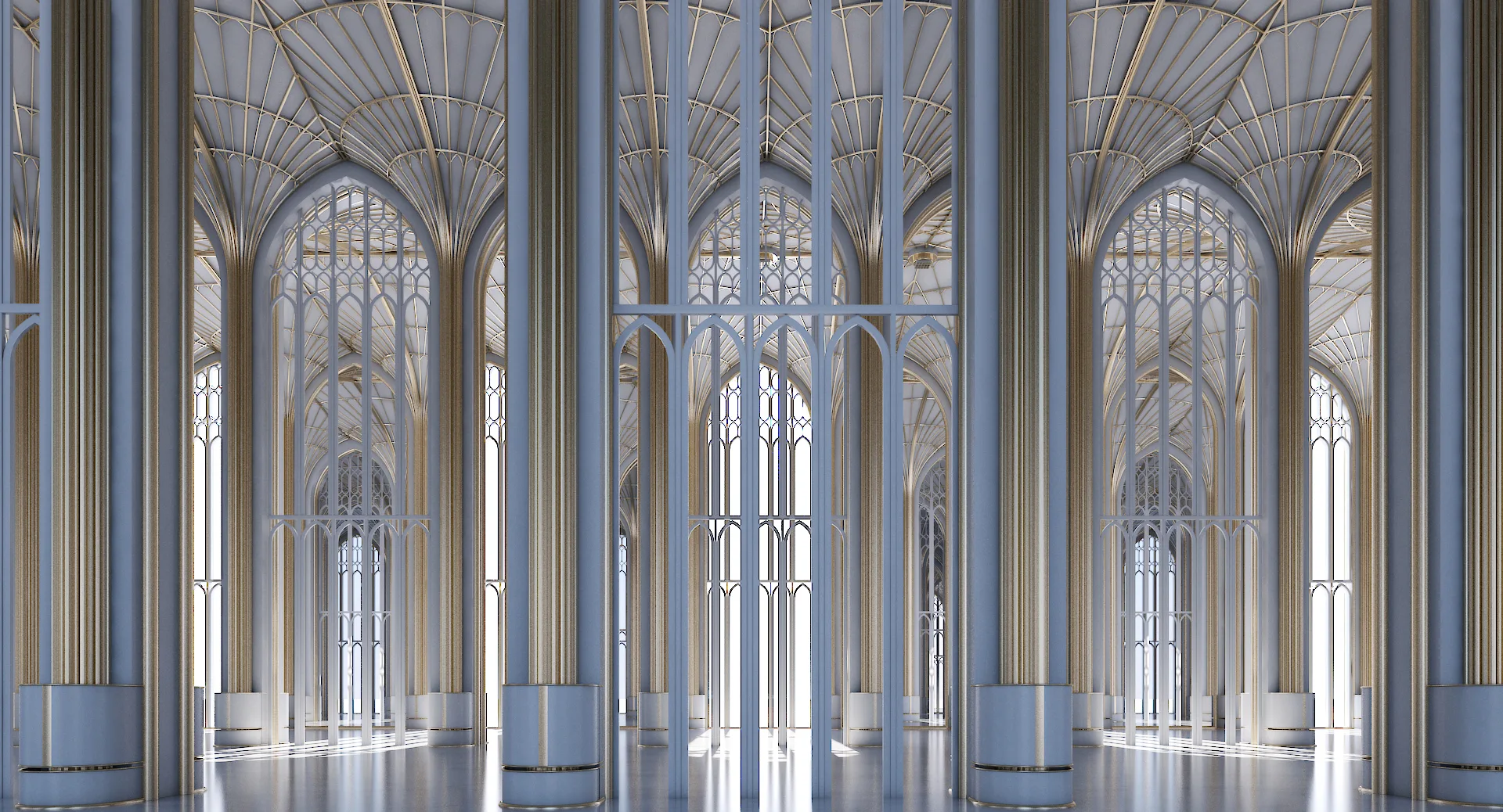 Classic Cathedral Interior 324 3D model