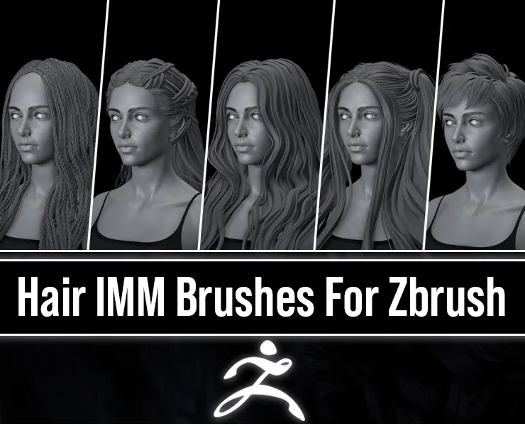 Female Hair IMM Brushes ( 40 Female Hairstyles)