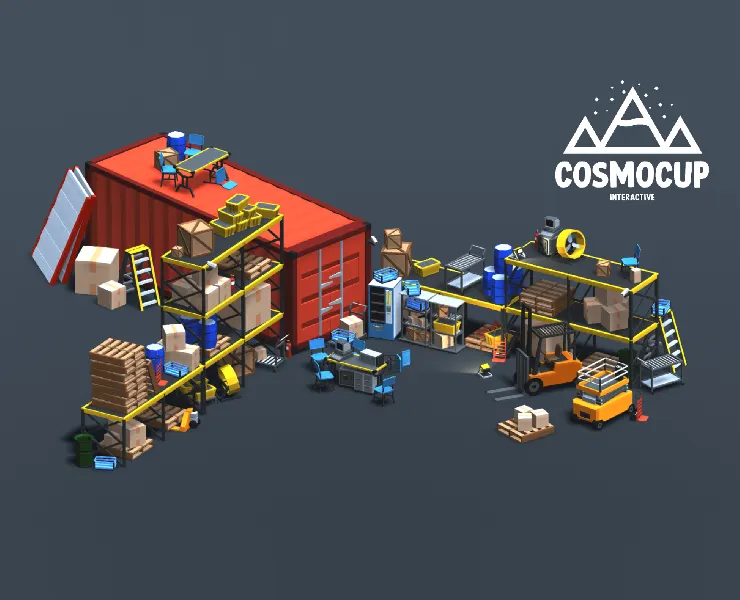 Low-Poly Warehouse Props