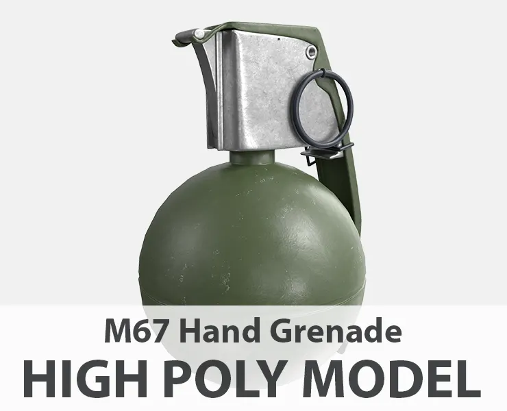 M67 Hand Grenade - High Poly