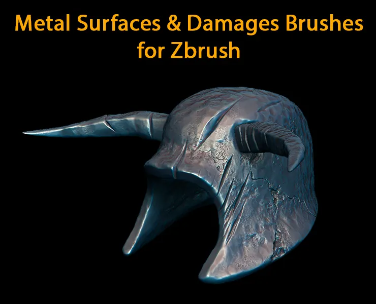 Metal Surfaces &amp; Damages Brushes for Zbrush