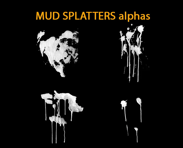 Mud Splatters Alphas