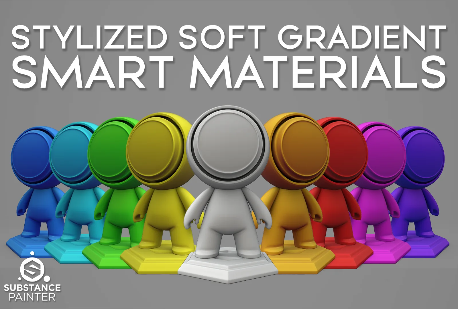 Stylized Soft Gradient Smart Material