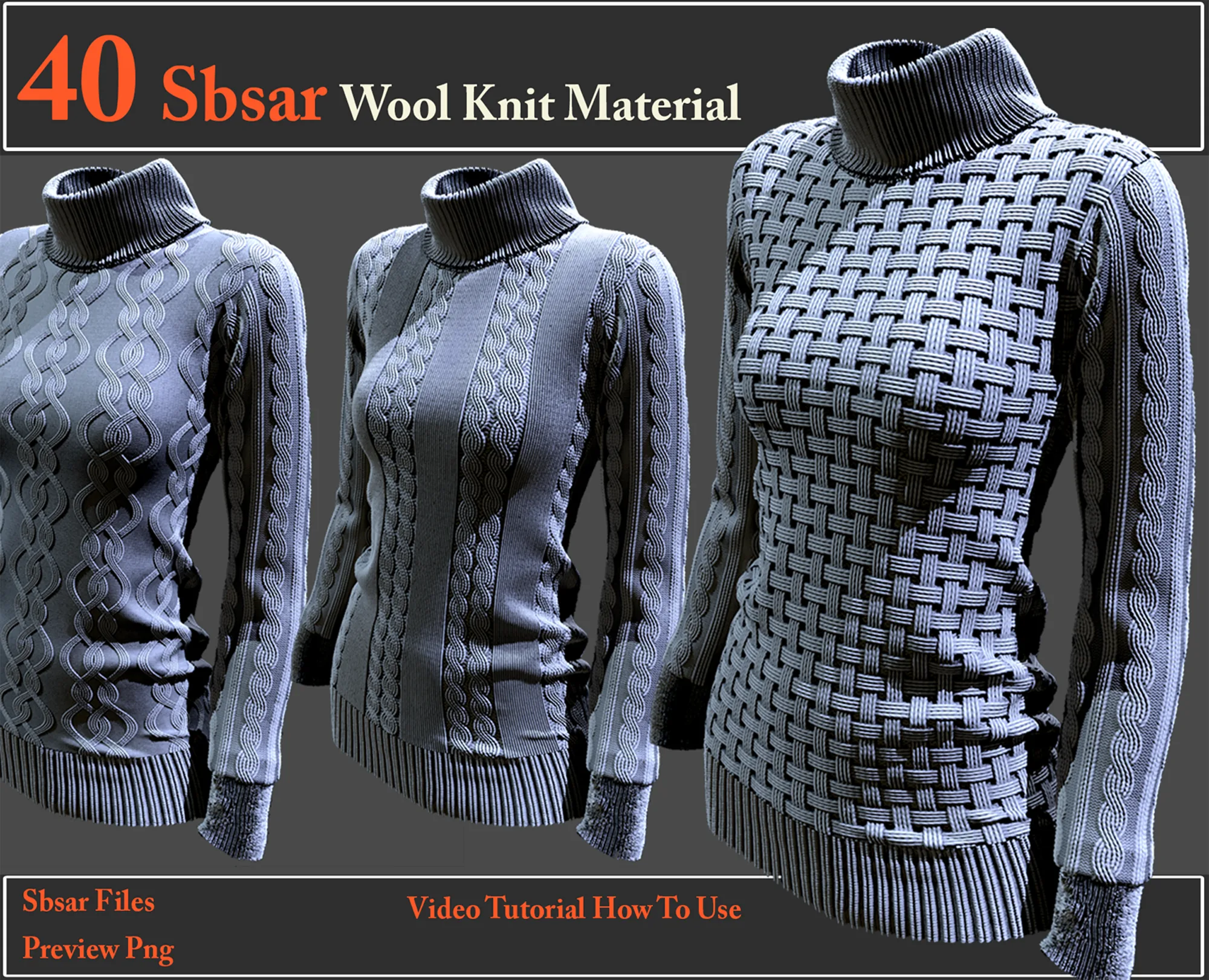 40 SBSAR Wool Knit Materials