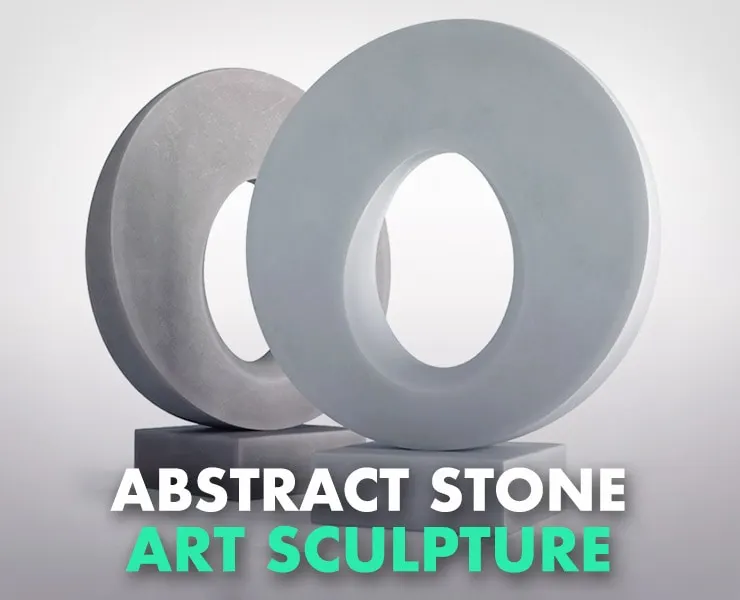 Modern Decorative Abstract Stone Art Sculpture 02