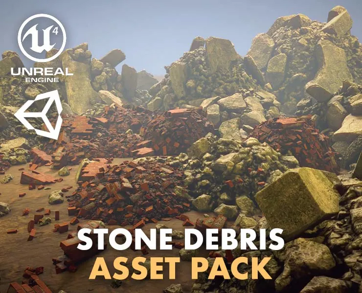 Stone Debris - Game Ready Asset Pack