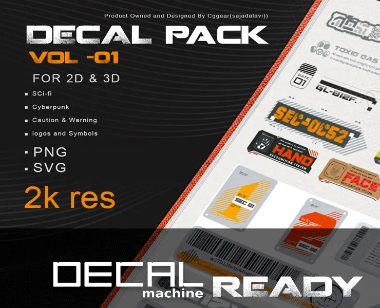 Decal Pack (Decal Machine Ready)