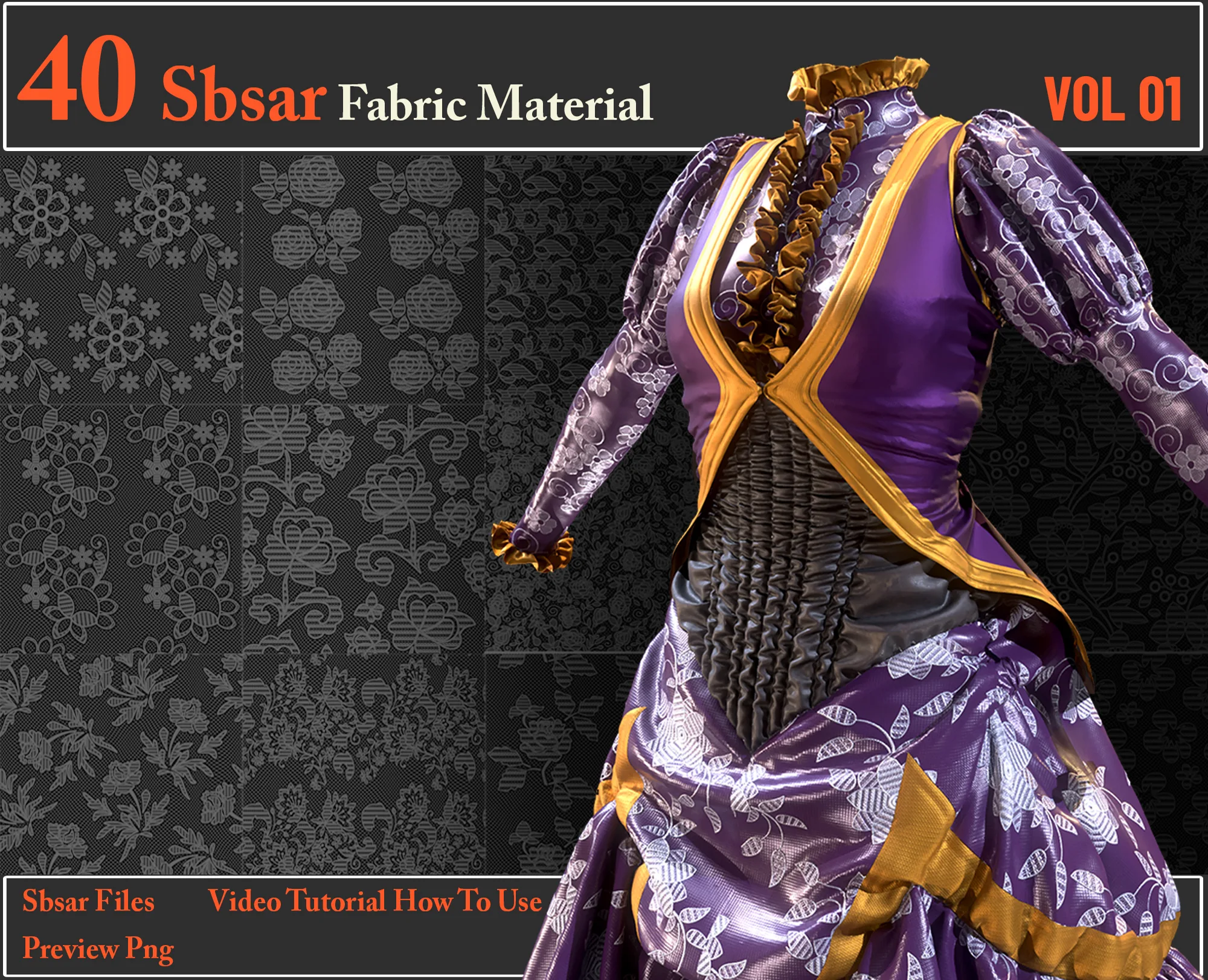 40 SBSAR Files Fabric materials