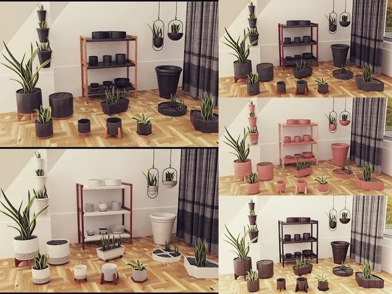 Plants pots collection vol 02