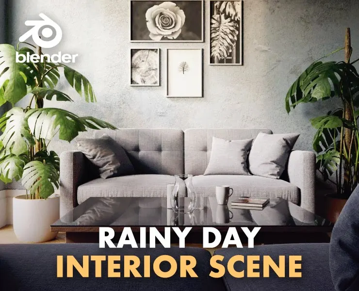 Rainy Day Interior Scene - by entity