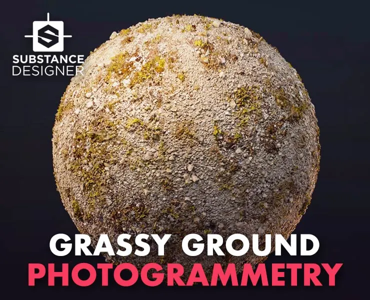 Grassy Gravel Ground - Photogrammetry Material