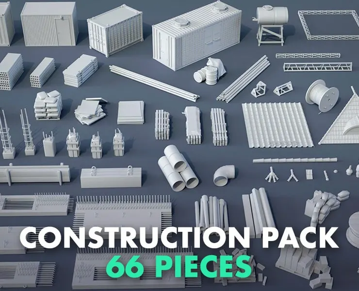 Construction Pack- 66 pieces