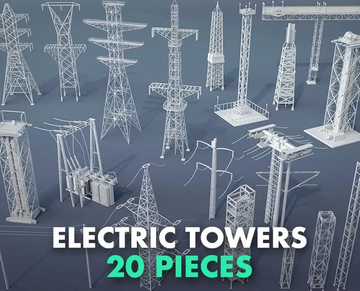 Electric Towers - 20 pieces