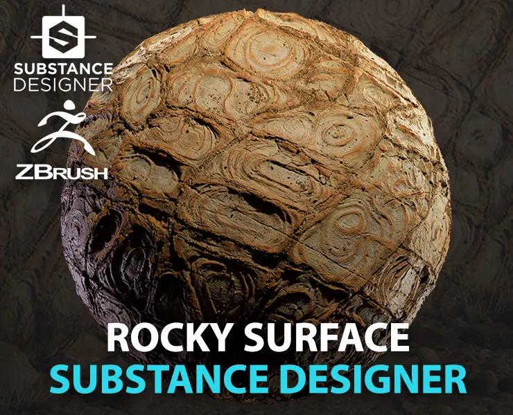 Rocky Surface Material - Substance Designer ZBrush