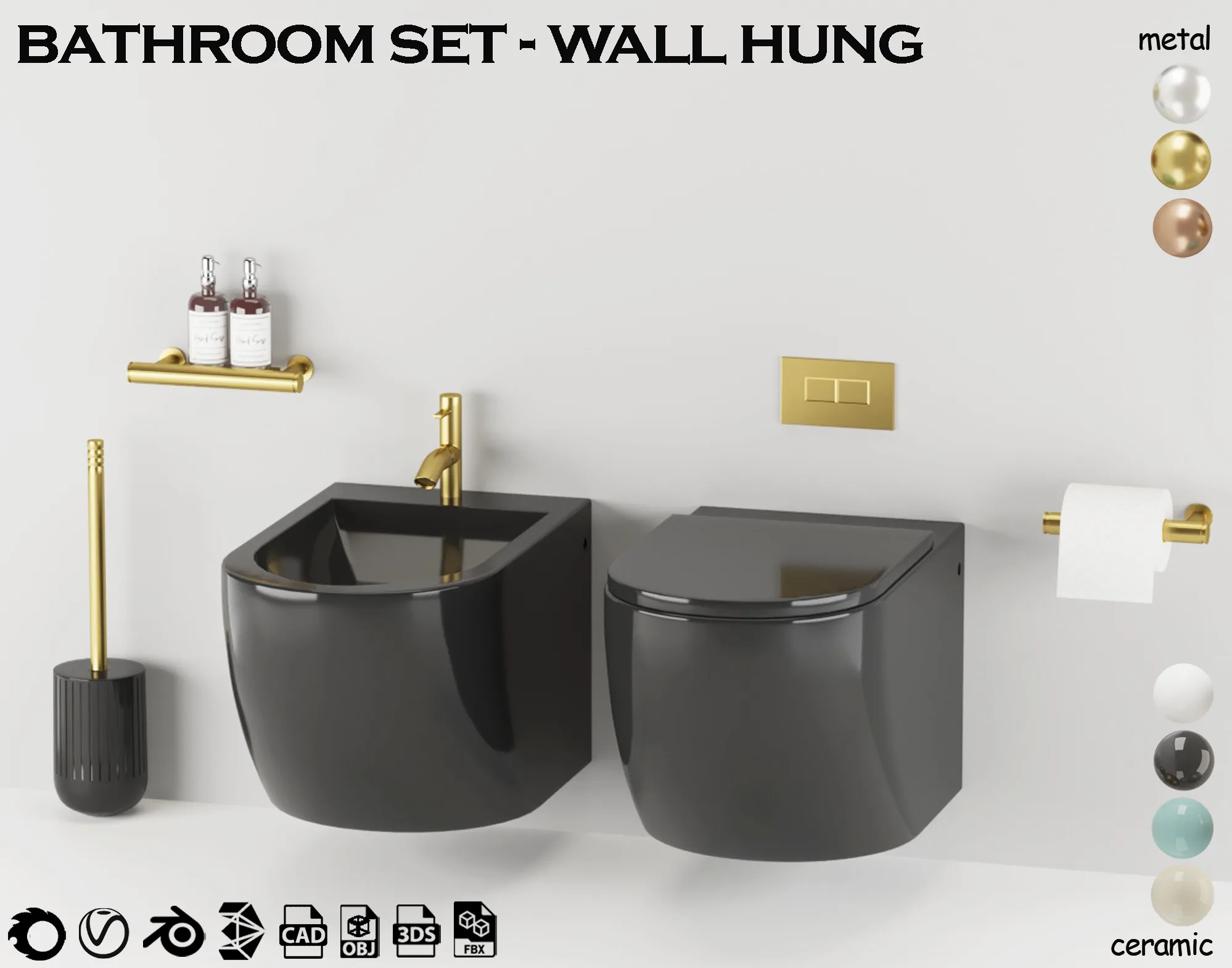 bathroom set 2 - wall hung