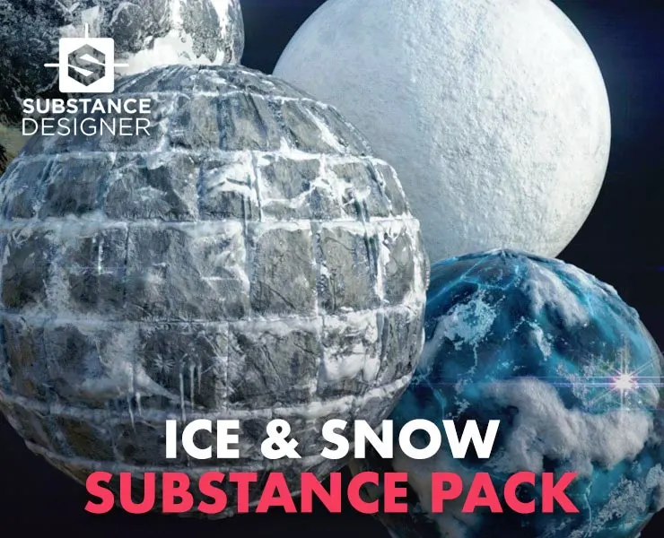 Ice & Snow Substance Pack .sbs .sbsar