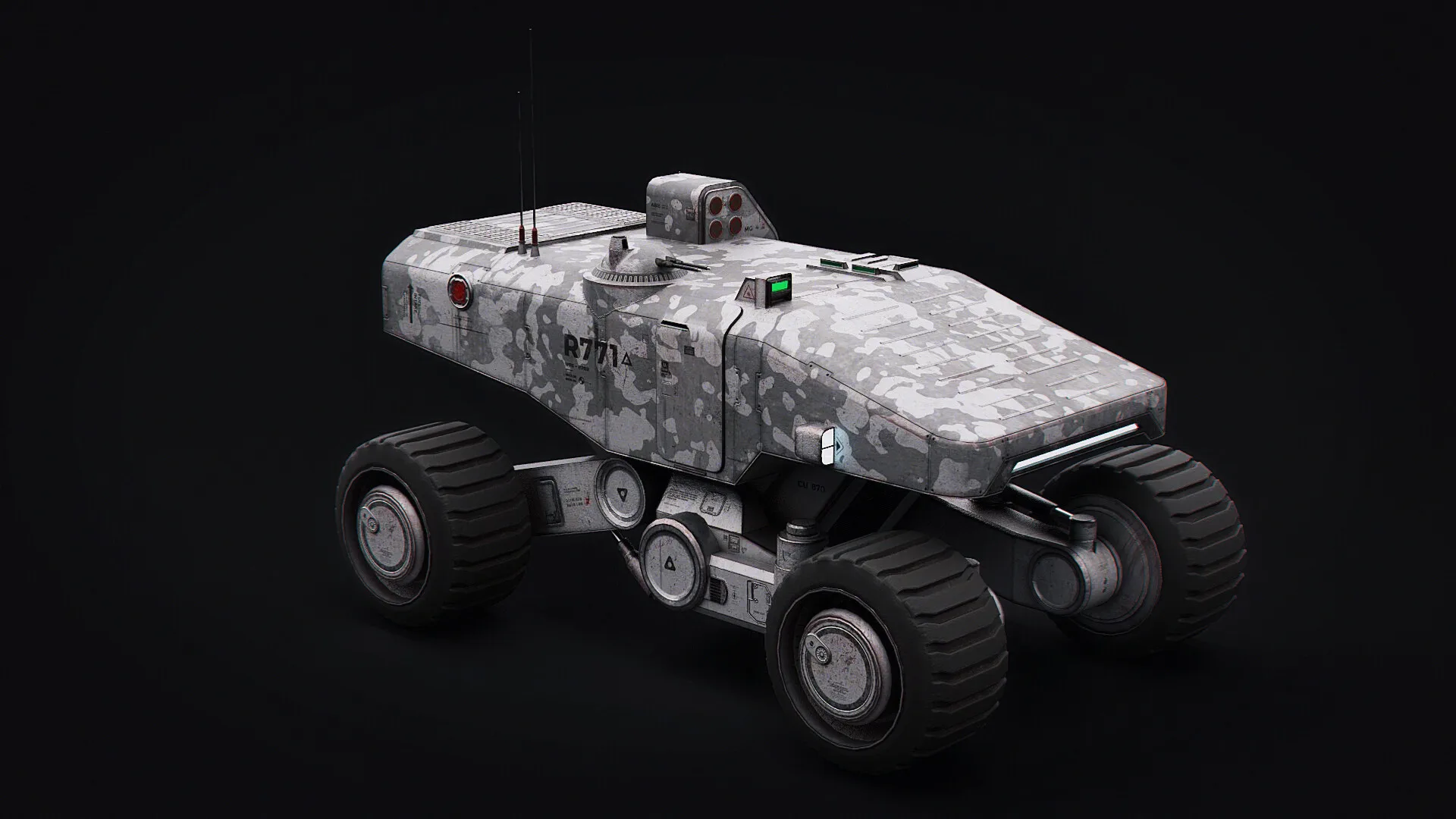 Mars Military Rover Transporter