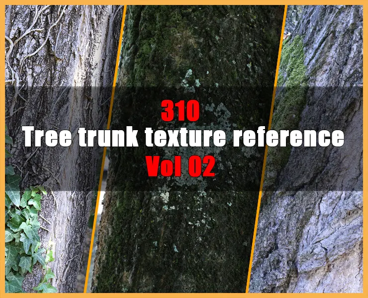 Tree trunk texture reference - Vol 02
