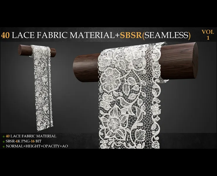 40 LACE FABRIC MATERIAL+SBSR(SEAMLESS)-VOL 1