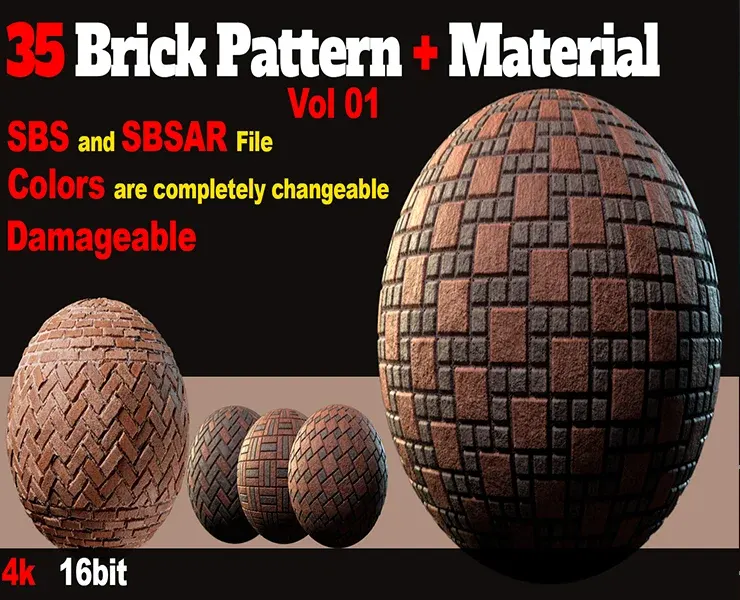 35 Brick Pattern + Material