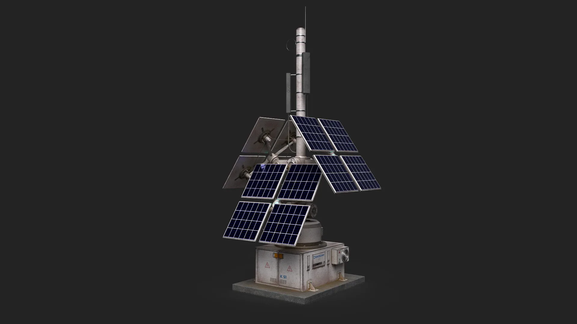 Solar Panel model Low-poly 3D model