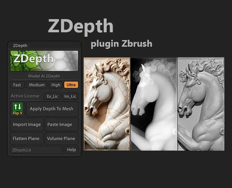 ZDepth Plugin for ZBrush