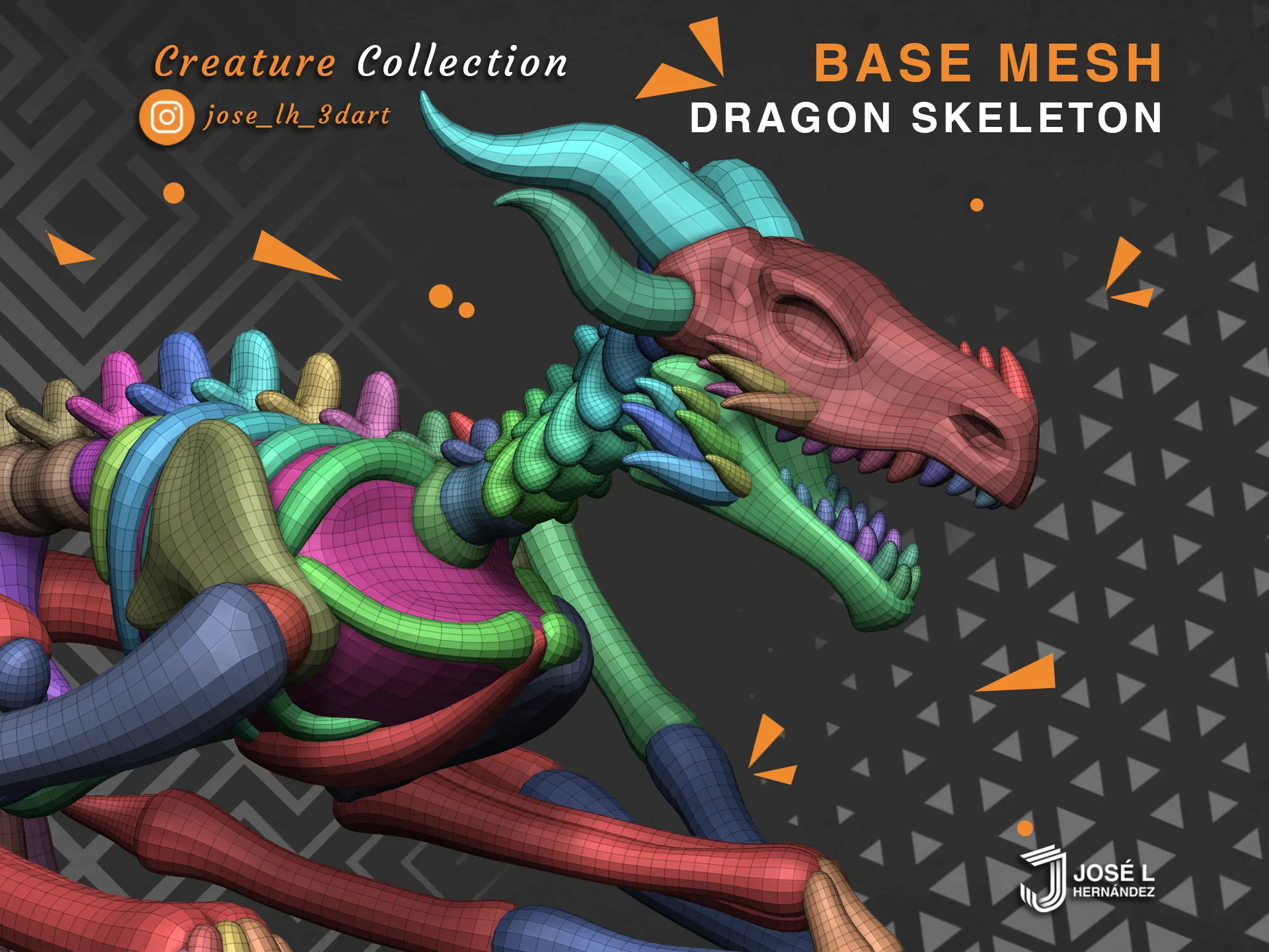 BaseMesh - Dragon Skeleton