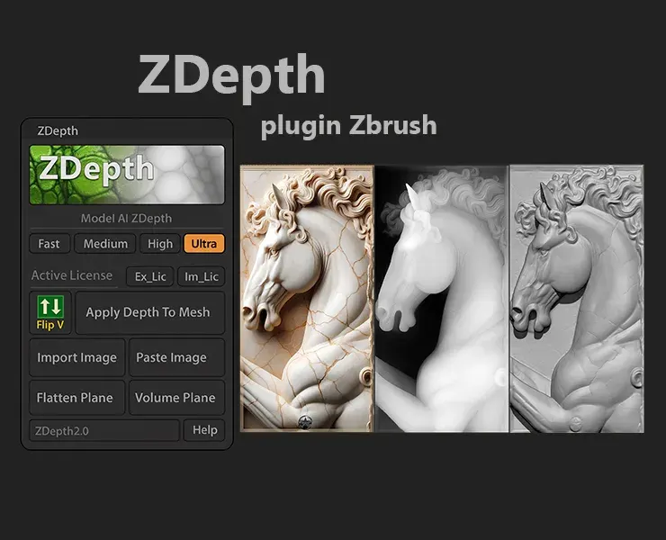 ZDepth Plugin for ZBrush