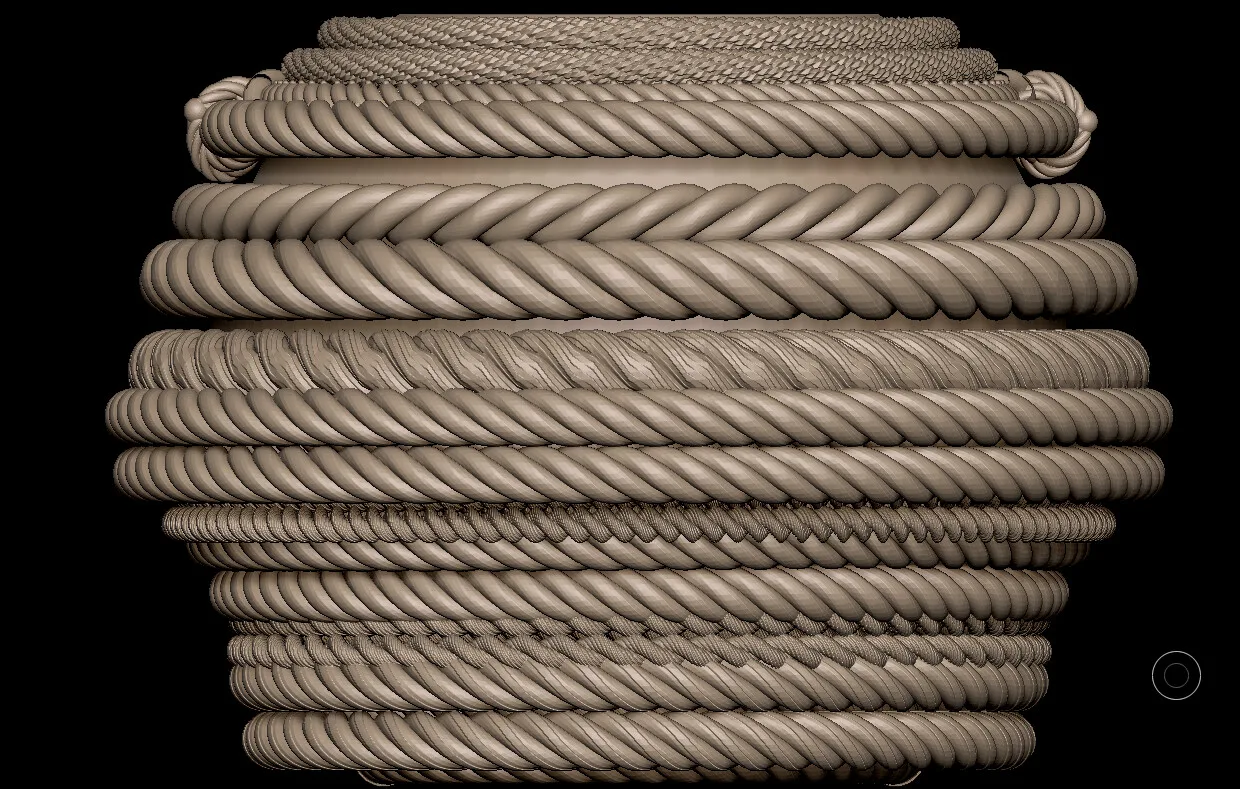 27 IMM Rope Brush for Zbrush